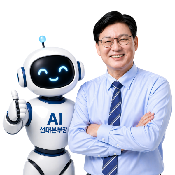 박운기 후보와 AI 선대본부장 대문이
